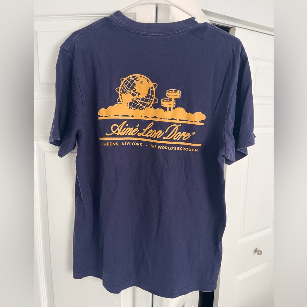 Aime Leon Dore Unisphere Short-Sleeve Tee Navy